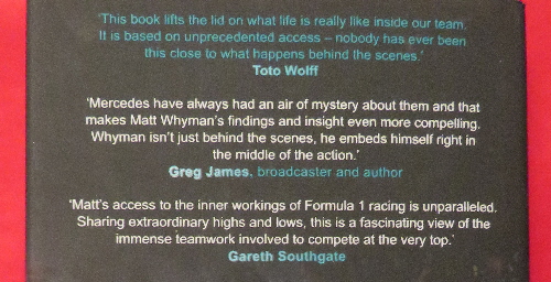 Book 2025 Inside Mercedes F1 - back. Chip 0444 - IMG_7324